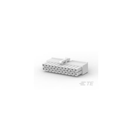 Te Connectivity Board Connector, 22 Contact(S), 2 Row(S), Female, Crimp Terminal, Natural Insulator, Receptacle 2-794954-2